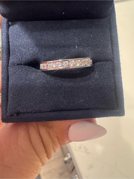 Jewelry - Classic Women's Sterling Silver Channel-Set Cubic Zirconia Band